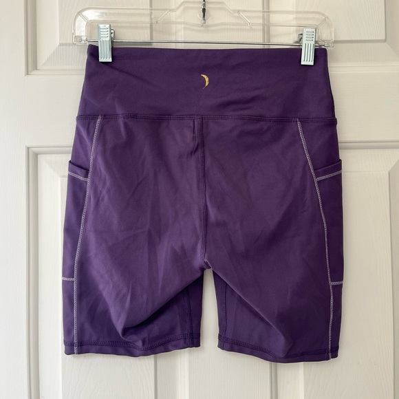 Jessica Simpson Active Purple High Waist Pocket Biker Shorts S - Picture 6 of 11